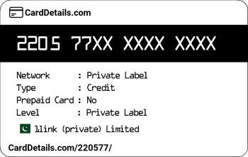 Card Details: 220577