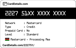 Card Details: 222751