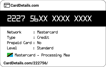 Card Details: 222756