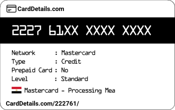 Card Details: 222761
