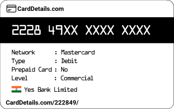 Card Details: 222849
