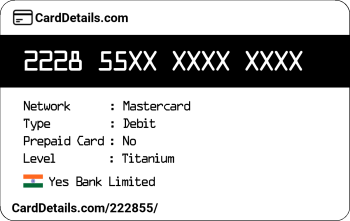 Card Details: 222855