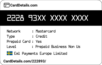Card Details: 222893
