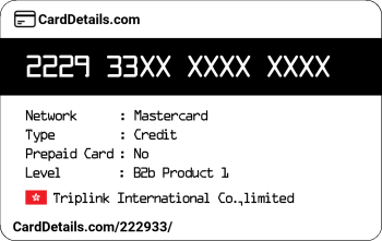 Card Details: 222933