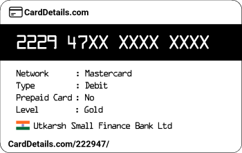 Card Details: 222947