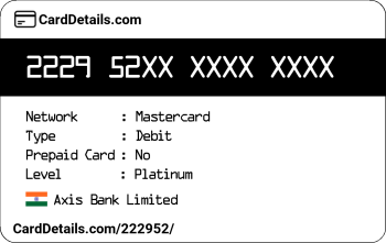 Card Details: 222952