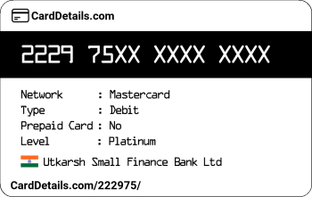 Card Details: 222975