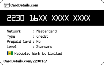 Card Details: 223016