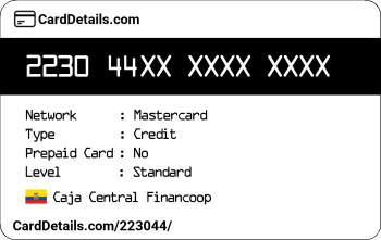 Card Details: 223044