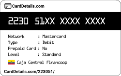 Card Details: 223051