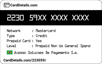 Card Details: 223059