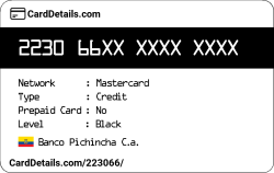 Card Details: 223066