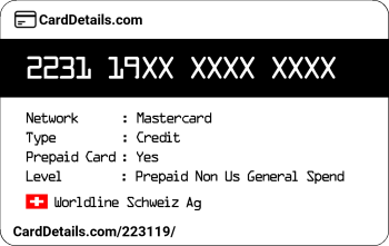 Card Details: 223119