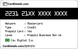 Card Details: 223121