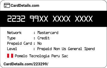 Card Details: 223299