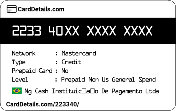 Card Details: 223340