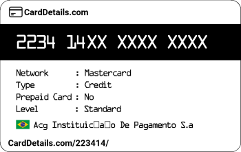 Card Details: 223414