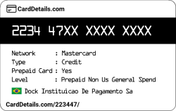 Card Details: 223447