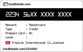 Card Details: 223456