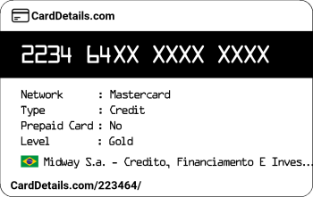 Card Details: 223464