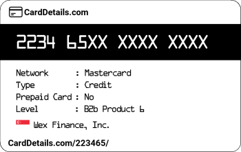 Card Details: 223465