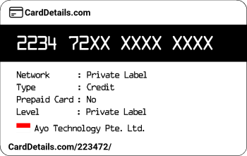 Card Details: 223472