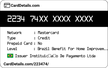 Card Details: 223474