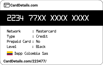 Card Details: 223477