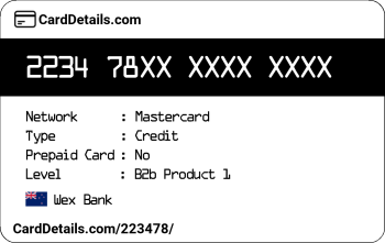 Card Details: 223478