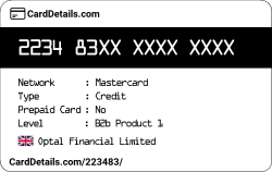 Card Details: 223483