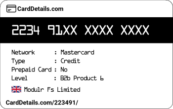 Card Details: 223491