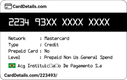 Card Details: 223493