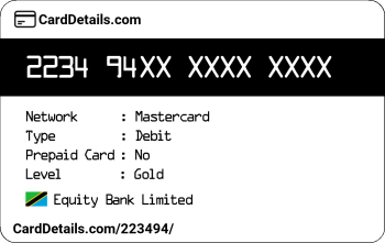 Card Details: 223494