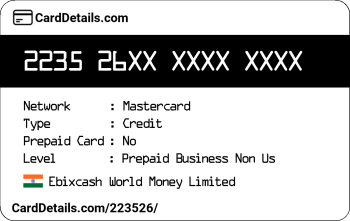 Card Details: 223526