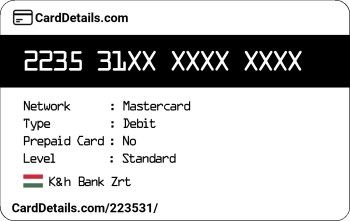 Card Details: 223531