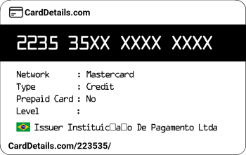 Card Details: 223535