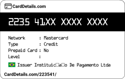 Card Details: 223541