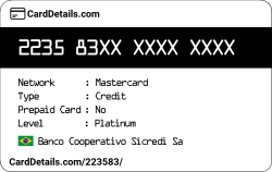 Card Details: 223583