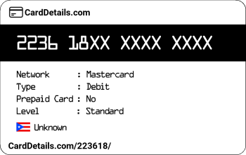 Card Details: 223618
