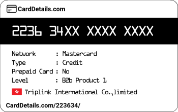 Card Details: 223634