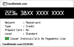 Card Details: 223638