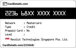 Card Details: 223668