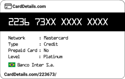 Card Details: 223673