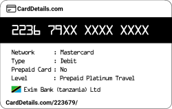 Card Details: 223679