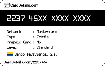Card Details: 223745