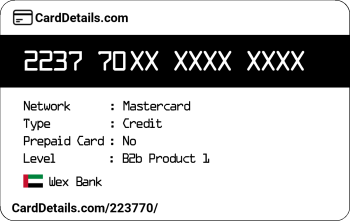 Card Details: 223770