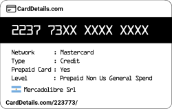 Card Details: 223773