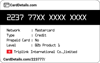 Card Details: 223777
