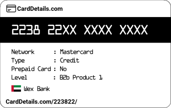 Card Details: 223822