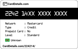 Card Details: 224214